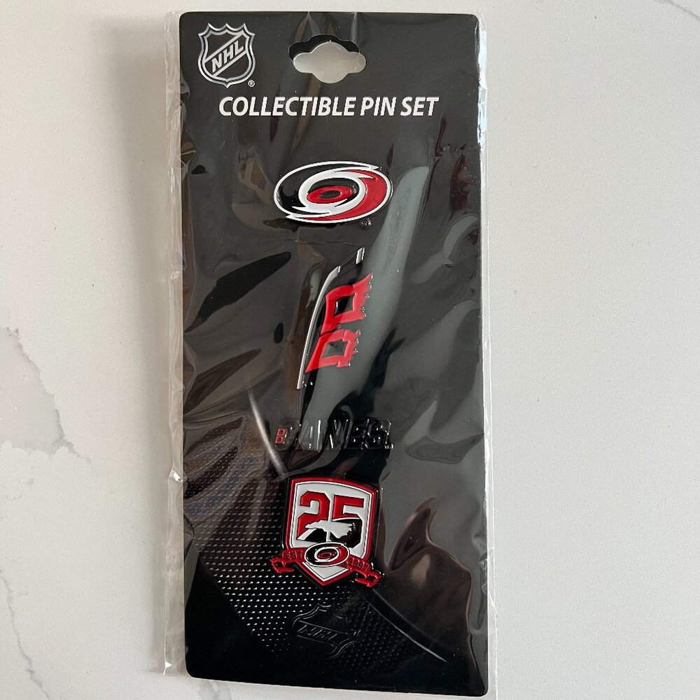 NHL NC Hurricanes Collectible Pin Set 25th Anniversary